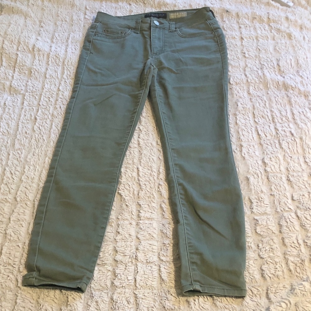 Aeropostale Olive Ankle Jeggings - Picture 1 of 6